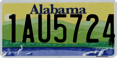 AL license plate 1AU5724