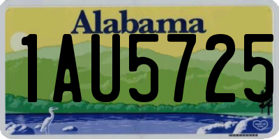 AL license plate 1AU5725