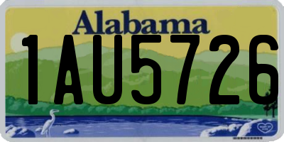 AL license plate 1AU5726