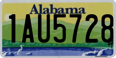 AL license plate 1AU5728