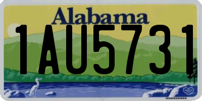 AL license plate 1AU5731