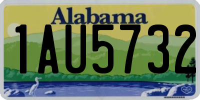 AL license plate 1AU5732