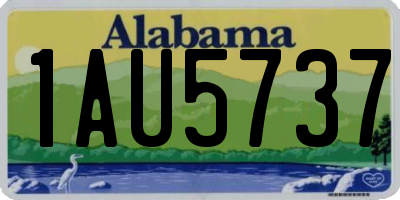 AL license plate 1AU5737