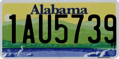 AL license plate 1AU5739