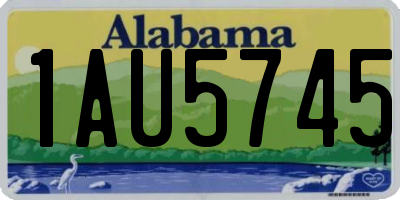 AL license plate 1AU5745