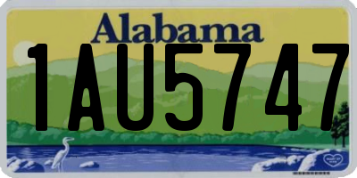 AL license plate 1AU5747
