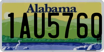 AL license plate 1AU5760