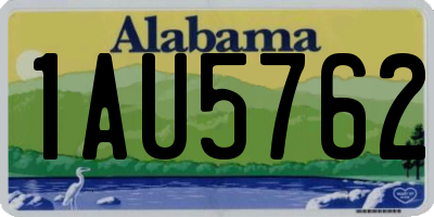 AL license plate 1AU5762