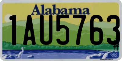 AL license plate 1AU5763