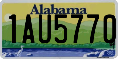 AL license plate 1AU5770