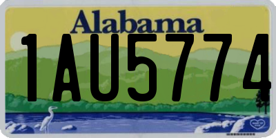 AL license plate 1AU5774