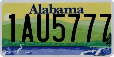 AL license plate 1AU5777