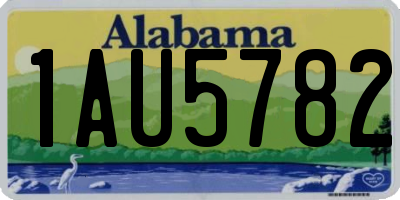 AL license plate 1AU5782