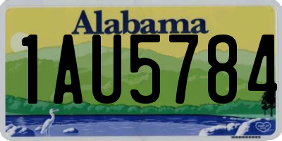 AL license plate 1AU5784