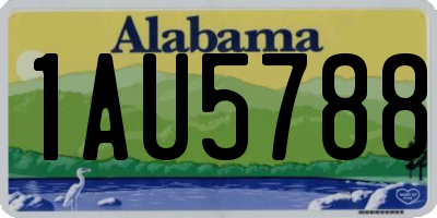 AL license plate 1AU5788