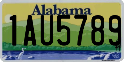 AL license plate 1AU5789