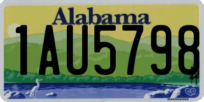 AL license plate 1AU5798