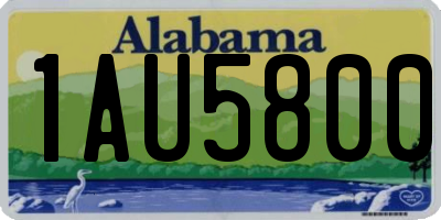 AL license plate 1AU5800