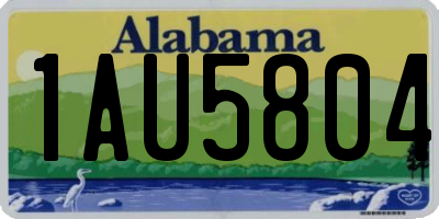 AL license plate 1AU5804