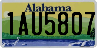 AL license plate 1AU5807