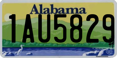 AL license plate 1AU5829