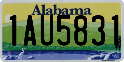 AL license plate 1AU5831