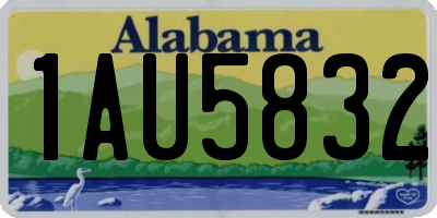 AL license plate 1AU5832