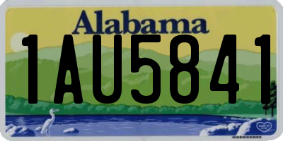 AL license plate 1AU5841
