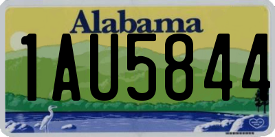 AL license plate 1AU5844