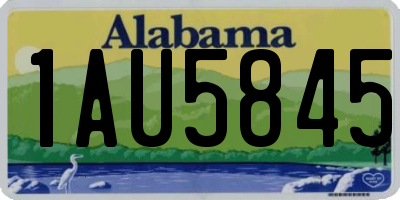 AL license plate 1AU5845