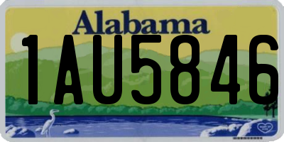 AL license plate 1AU5846