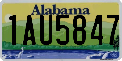 AL license plate 1AU5847
