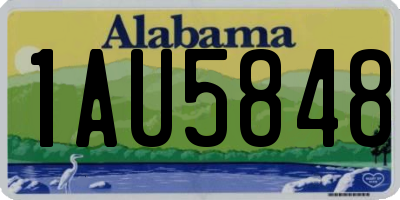 AL license plate 1AU5848