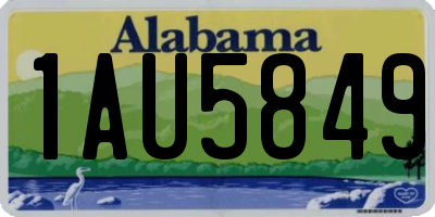 AL license plate 1AU5849