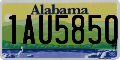AL license plate 1AU5850