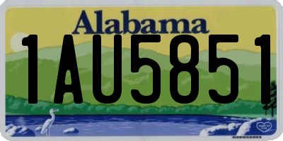 AL license plate 1AU5851