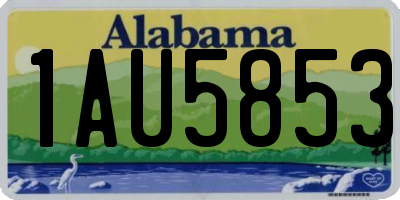 AL license plate 1AU5853