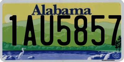 AL license plate 1AU5857
