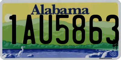 AL license plate 1AU5863