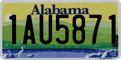AL license plate 1AU5871