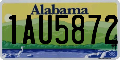 AL license plate 1AU5872