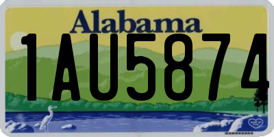 AL license plate 1AU5874