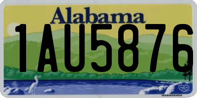 AL license plate 1AU5876