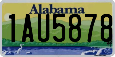 AL license plate 1AU5878