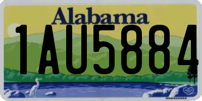 AL license plate 1AU5884