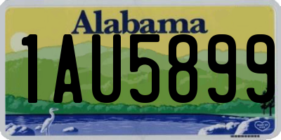 AL license plate 1AU5899