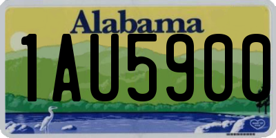 AL license plate 1AU5900