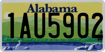 AL license plate 1AU5902