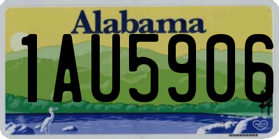 AL license plate 1AU5906
