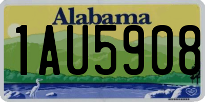 AL license plate 1AU5908